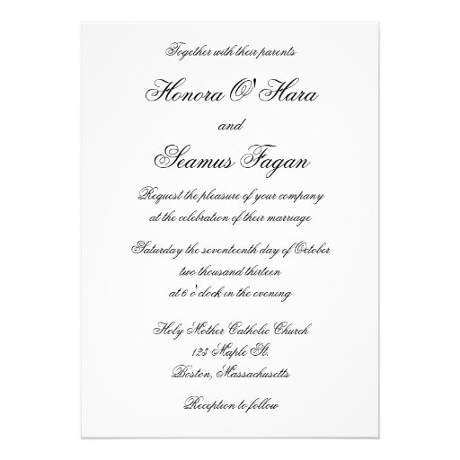 Silver Monogrammed Celtic Wedding Invitation