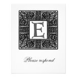 Silver Monogrammed Celtic Wedding RSVP Custom Invite