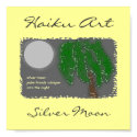 Silver Moon Haiku Art Print