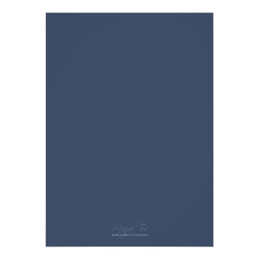 Silver & Navy - Bar Mitzvah Invitation