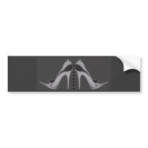 Silver Neon Stiletto's Bumper Sticker bumper stickers