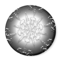 Silver Ornament Magnet by TrevorDS Silver Ornament Magnet