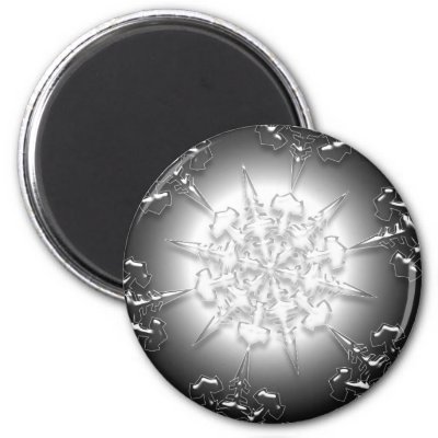 Silver Ornament Magnet