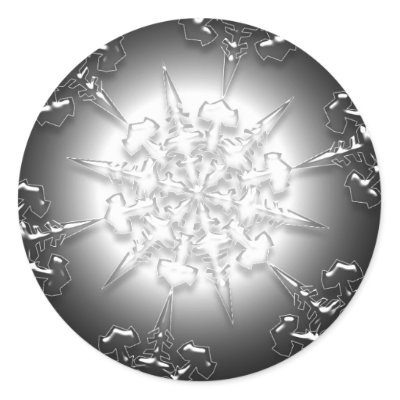 Silver Ornament Sticker