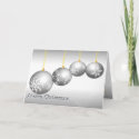 Silver Ornaments Christmas card
