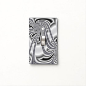 Silver Pattern Switch Plate Cover