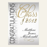 Silver Pearl  Mirror Formal Graduation  Invitation invitations