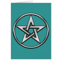 Silver Pentagram 2 Card