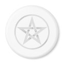 Silver Pentagram Pentacle magnets by triplegoddess Silver Pentagram Pentacle magnets