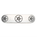 Silver Pentagram Skateboard
