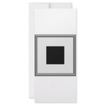 silver picture frame layout rack card