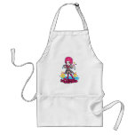 Silver & Pink Poppycock aprons