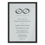 Silver Platinum Infinity Hand Clasp Wedding Invite
