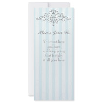 Silver Princess Filigree invitations