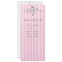 Silver Princess Filigree invitations