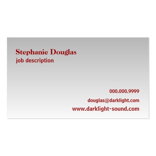 Silver Red Gradient Zigzag Chevron Pattern Business Cards (back side)