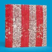 Silver & Red Sequin Notebook,binder,photo album binders