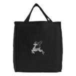 Silver Reindeer embroidered bags