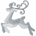 Silver Reindeer embroidered shirts