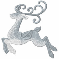 Silver Reindeer embroidered shirts