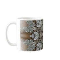 Silver Rhinestones Steampunk Mandala Coffee Mugs