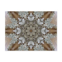 Silver Rhinestones Steampunk Mandala Post Cards