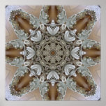 Silver Rhinestones Steampunk Mandala Poster