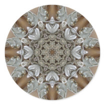 Silver Rhinestones Steampunk Mandala Stickers