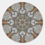 Silver Rhinestones Steampunk Mandala Stickers