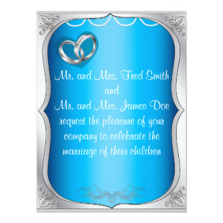 turquoise silver invitations pearls invitation rings announcements