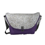 Silver Rocaille Seed Beads Messenger Bag