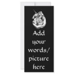 Silver Rose Bud Custom Rack Card