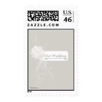 Silver Rose Postage Stamp