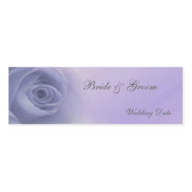 Silver Rose Wedding Favor Tag business cards