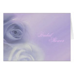 Silver Roses Bridal Shower Cards