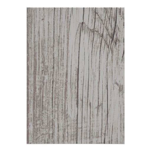 Silver Rustic Barn Wood Wedding Invitations
