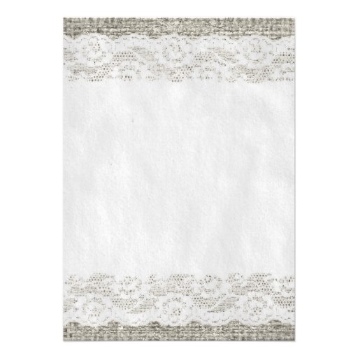 Silver Rustic Lace Wedding Invitations