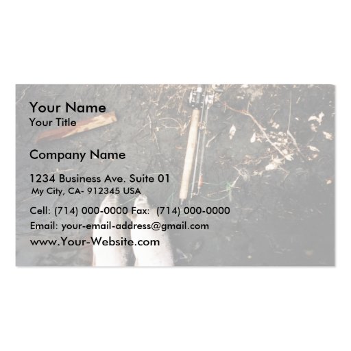 Silver Salmon or Coho Salmon Catch Business Card Templates (front side)