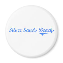 Silver Sands Beach Florida Classic Design Refrigerator Magnet