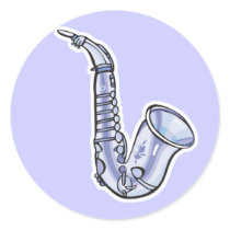 silver saxaphone stickers by geekme silver saxaphone stickers