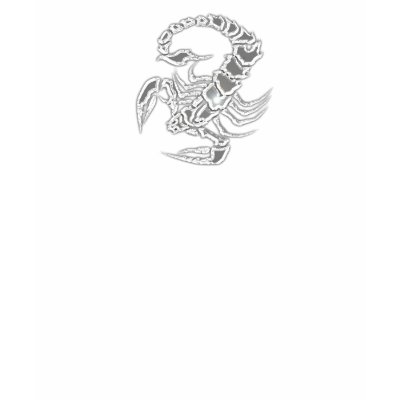 SILVER SCORPION TSHIRT by blackwhitecolor