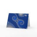 Silver Seahorse Greetings Card by JamesOakley Silver Seahorse Greetings Card
