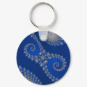 Silver Seahorse Keychain by JamesOakley Silver Seahorse Keychain