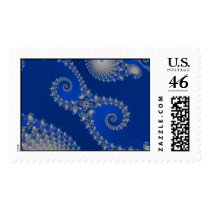 Silver Seahorse Postage Stamp