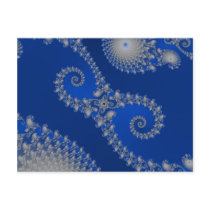 Silver Seahorse Postcard by JamesOakley Silver Seahorse Postcard
