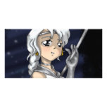 Silver Senshi Personalized Photo Card
