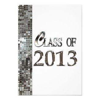 Silver Sequins Class of 2013 Grad Invitations