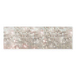 Silver Sequins Mini Profile Card Business Cards