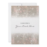 Silver Sequins Party Invitation