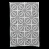 Silver Shine GeoSquare Pattern Kitchen Tea Cloth kitchen towels